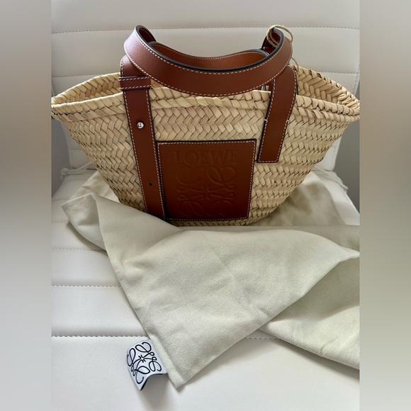 Small Basket bag in palm leaf and calfskin BRAND NEW- 100% authentic - Picture 5 of 6